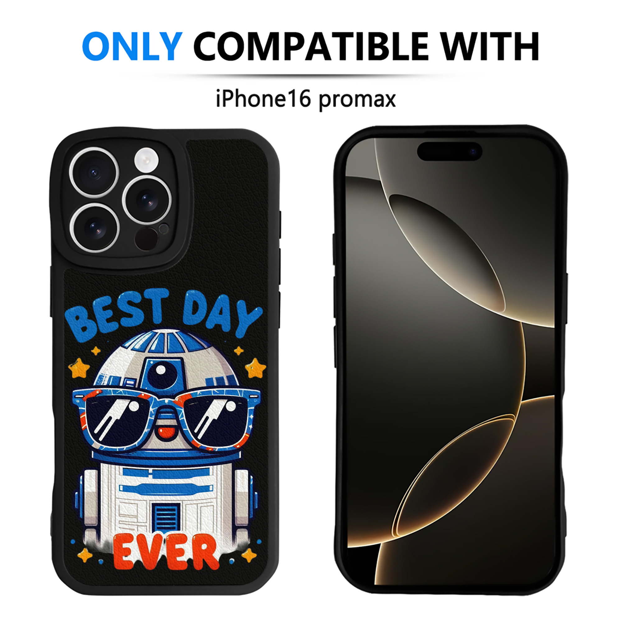 （画像用） スター・ウォーズ Star Wars 【iPhone 16シリーズ対応】シリコンスマホケース（レザー調） 材質：シリコン